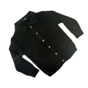 Cardigan a Polo Bambino e Ragazzo da 3 a 16 anni in Lana Rasata