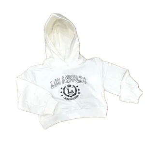 Ativo Felpa College Crop Con Cappuccio Da Bambina