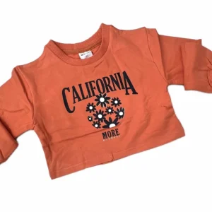 Ativo Felpa Crop California Invernale Da Bambina