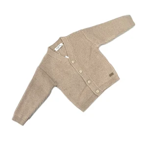 Stelle & Pupi Cardigan in Lana Doppia Morbida Da Neonato