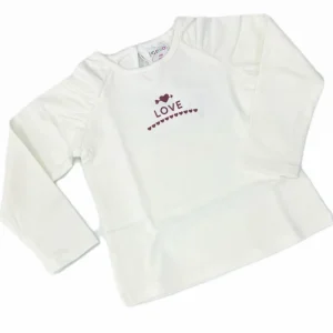 Ativo Maglia Neonata con Manica Arricciata