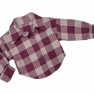 Camicia Quadri in Flanella Da Neonata