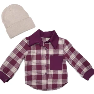 Camicia Quadri in Flanella Da Bambina