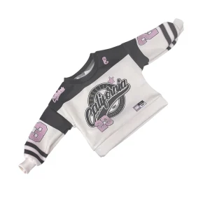 Felpa Maglia Baseball Invernale Da Bambina