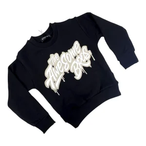 Felpa Girocollo Da Bambino Invernale con Stampa