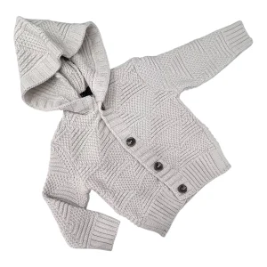 Attuality Cardigan m. Lana con Cappuccio Da Bambino
