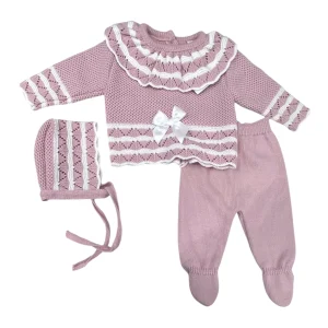 Fruit Completo Con Cuffietta Nascita m.Lana da Neonata