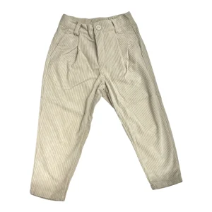Pantalone Japan In Vellutto A Costine Con Pinces Da Bambino