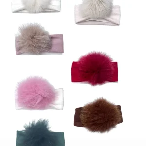 Pappa e Latte fascia con Pom Pon Pelliccia Da Neonata