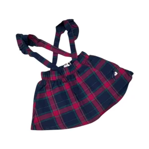 Ativo Gonna Salopette Tartan Da Neonata
