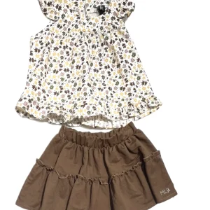 Melany Rose Blusa con Gonna bambina