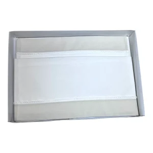 Pappa e Latte Coordinato Lenzuola Carrozzina in Puro Cotone Senza Ricamo