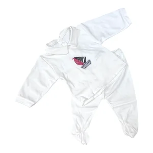 La Favoletta Tutina Due Pezzi Cotone Bielastico Produzione Artigianale Italiana