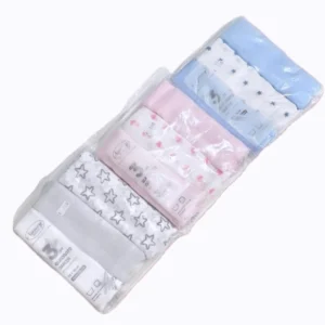 Tris Mussole in Garza 100% Cotone mis. 75x75