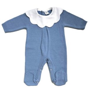 Pappa e Latte Tutina Lana Collo Nuvola