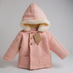 Nazareno Gabrielli Cappottino Doppiopetto invernale con Cappuccio in Pelliccia