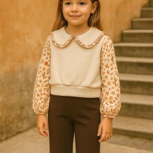 Melany Rose Maglia Lana Texana per Bambina