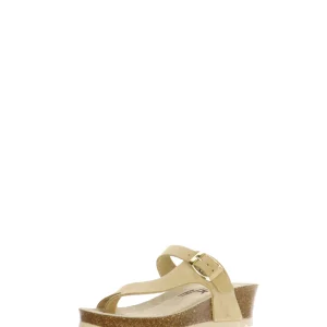 Sandalo infradito beige  numeri piccoli e grandi donna Melluso