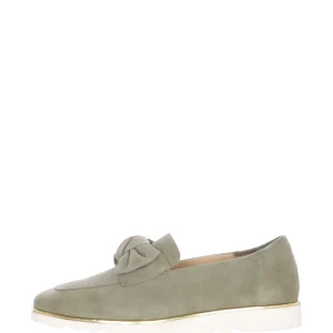 Mocassino estivo in camoscio pistacchio 42 43 donna Ara