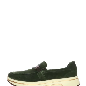 Mocassino in camoscio verde con plantare estraibille Ara Shoes