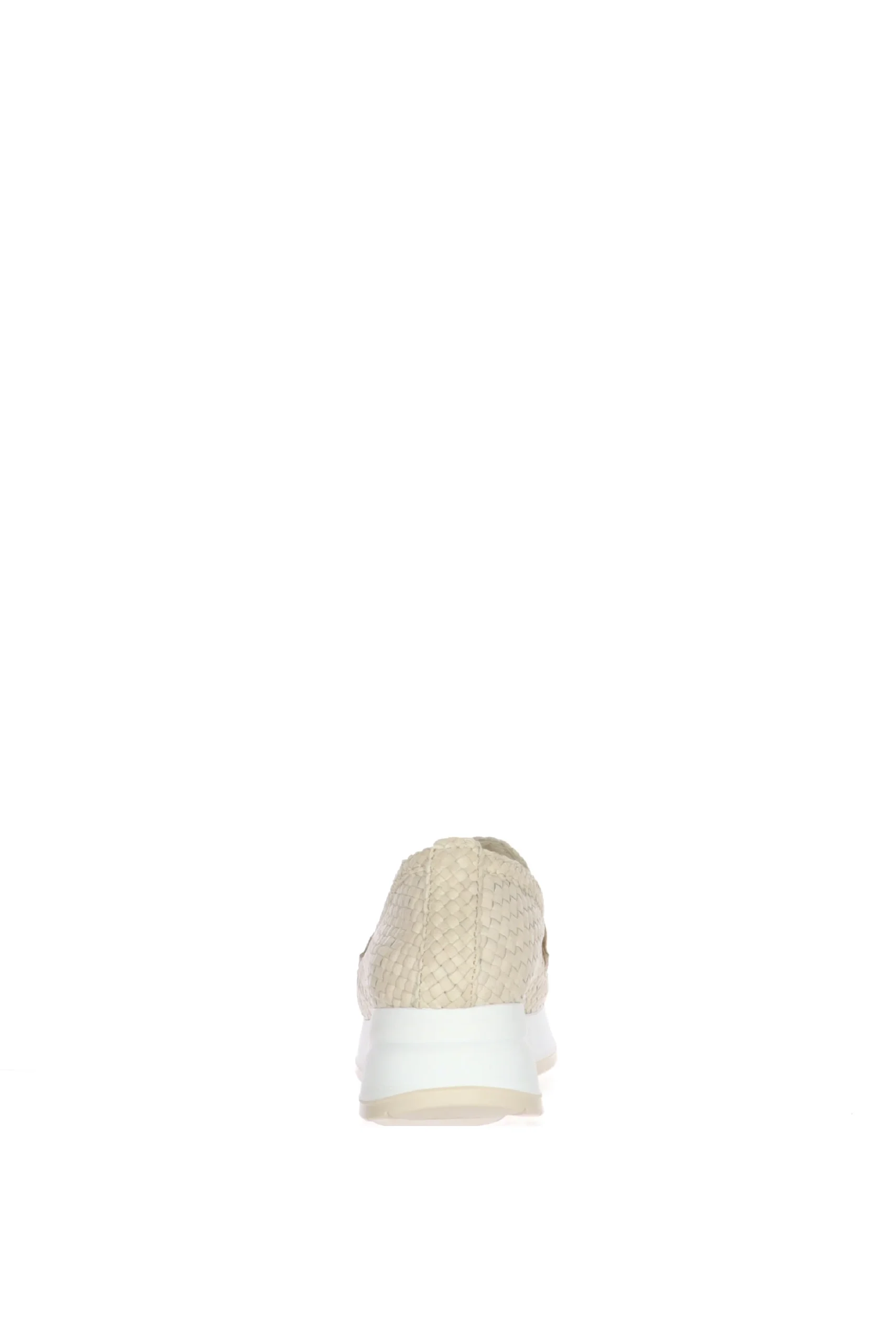 Mocassino in pelle intrecciata con accessorio catena Melluso - immagine 5