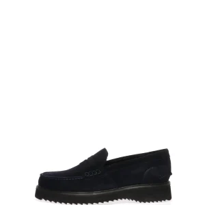 Mocassino uomo camoscio blu modello College dal 37 al 50