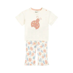 Dirkje Completo Neonata Maglia + Leggins a Zampa multicolor