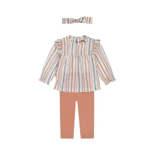 Dirkje Completo Leggins + Blusa e Fascia con Fiocco