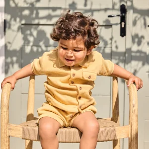 Dirkje Short Morbido Nido D'Ape Neonato e Bambino