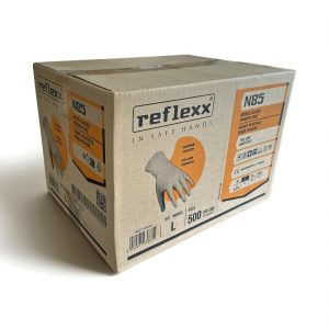 500 – Guanti monouso in nitrile Reflexx N85 | 10 scatole da 50 pz.