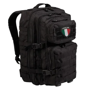 Zaino nero - patch Italia omaggio