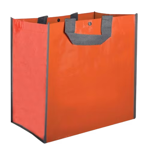 Borsa shopping in polipropilene riciclato, manici corti con soffietto – Ares