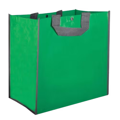 Borsa shopping in polipropilene riciclato, manici corti con soffietto – Ares - immagine 4
