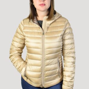 CIESSE – PIUMINO CORTO CON CAPPUCCIO Aghata – Beige