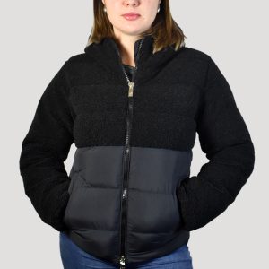 CIESSE – PIUMINO CORTO CON CAPPUCCIO Bonilla – Nero