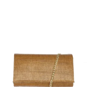 Pochette in rafia blu nero o cuoio Soffice Sogno