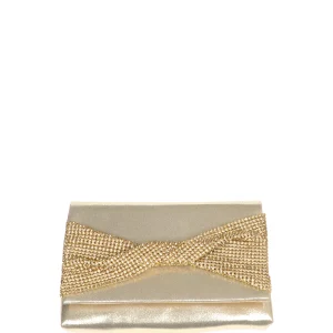Pochette oro con strass Menbur