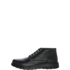 Polacchino in pelle nero e caffè Mauri Moda