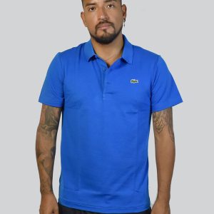 LACOSTE – Polo da uomo in ottoman misto cotone – Royal – DH2881 DET