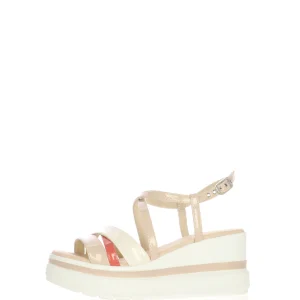 Sandali Donna in vernice con zeppa Nero Giardini