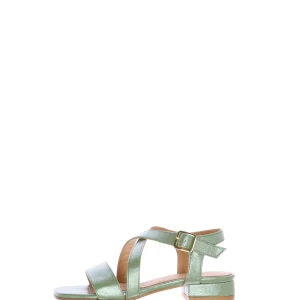 Sandalo basso verde dal n 33 al 46 Sandra Calzature