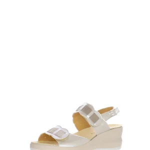 Sandalo doppia fascia regolabile plantare estraibile Cinzia Soft