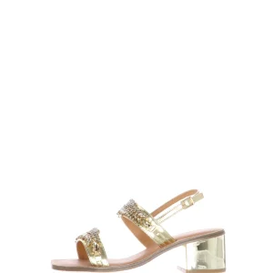 Sandalo due fasce con pietre luminose Gardini