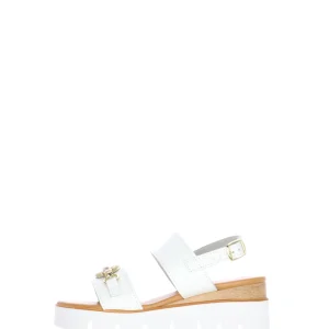 Sandalo due fasce con zeppa media Cinzia Soft