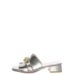 Sandalo fascia larga con catena by Soffice Sogno