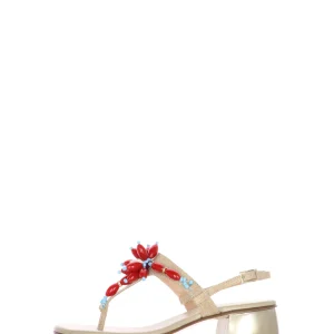 Sandalo infradito positano con tacco basso Soffice Sogno