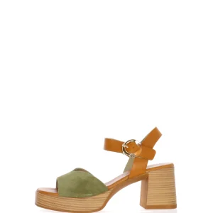 Sandalo in pelle e camoscio con cinturino a caviglia Dorking