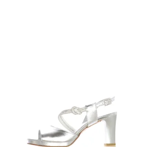 Sandalo  in pelle laminata con tubo luminoso sul dorso Soffice Sogno