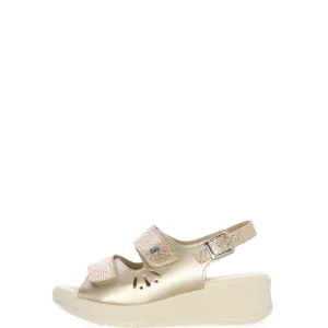 Sandalo platino doppia fascia regolabile  Cinzia Soft