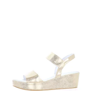 Sandalo platino con zeppa n 45